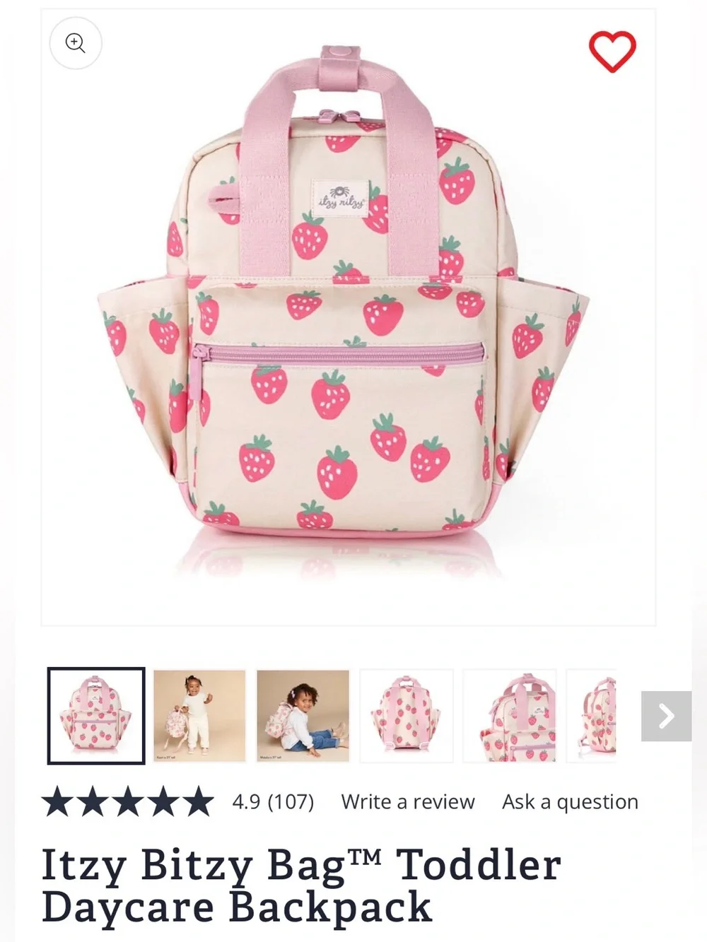 Itzy Ritzy Toddler Backpack
